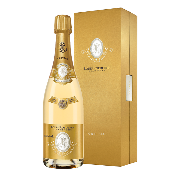 Champagne Cristal Brut 2015 en emballage cadeau premium